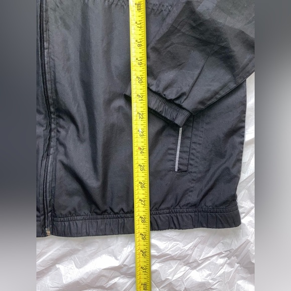 Adidas Men’s Clima Proof 100% Polyester Lightweight Black Windbreaker Jacket Lg - Picture 7 of 16